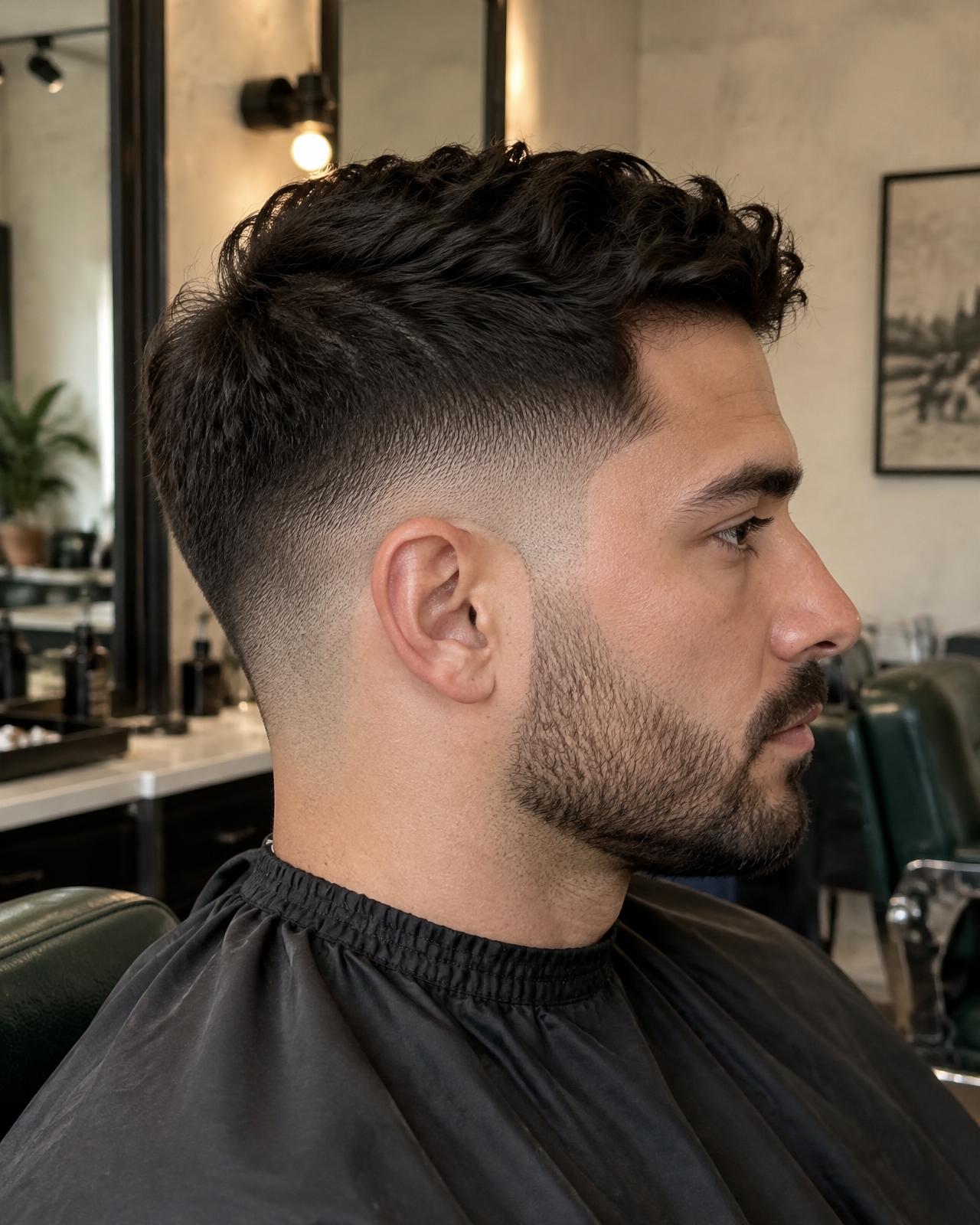 Finished textured crop and precision fade
